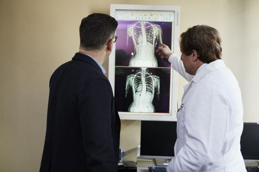 doctor and patient reviewing prostate exam