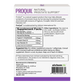 back of proquil prostate support supplement package